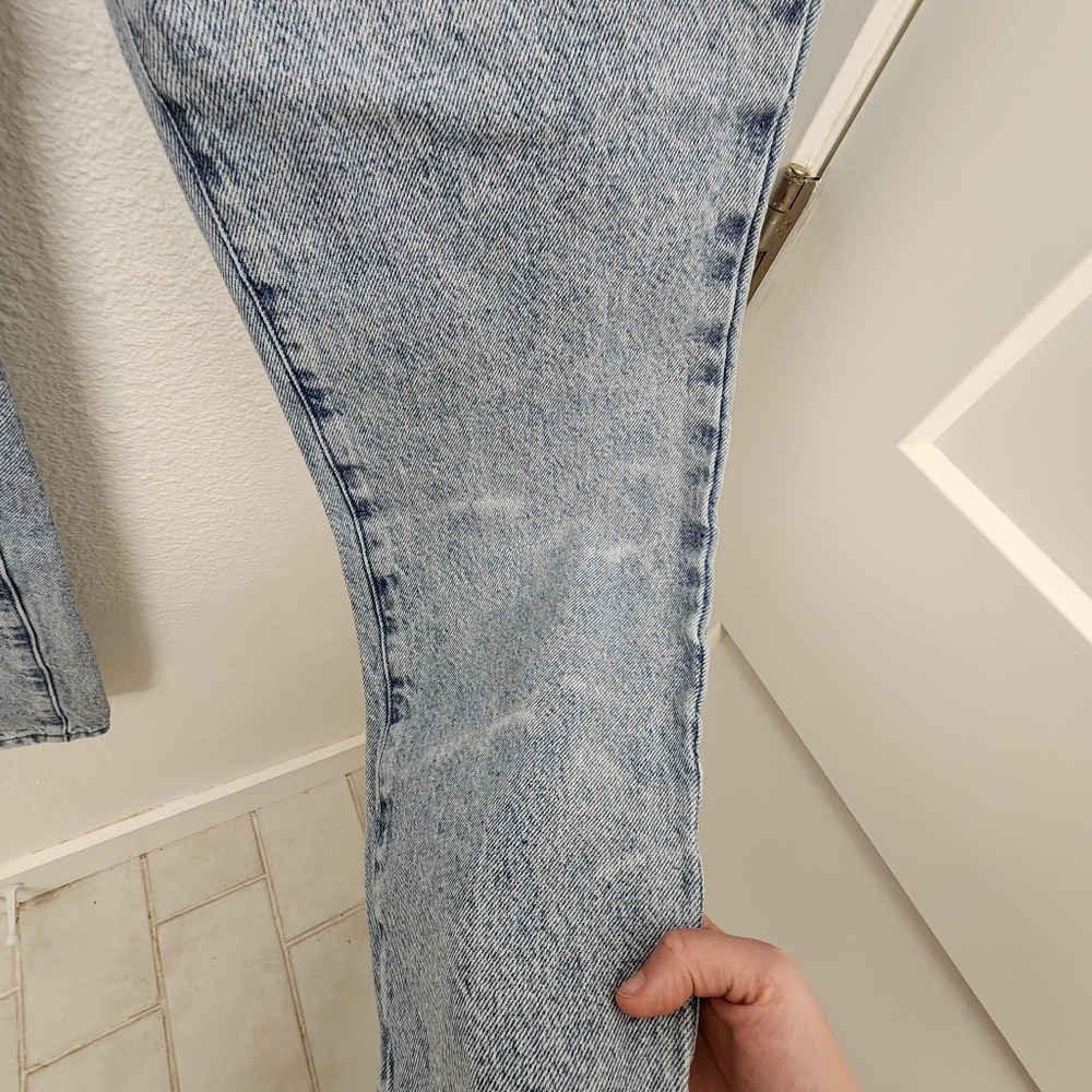 Pacsun Static Blue High Waisted Button Fly Dad Jeans - Picture 5 of 11